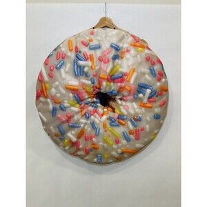 White Sprinkle Doughnut Costume for Adults - One Size Adjustable Straps